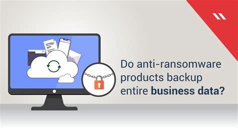 Anti-Ransomware software is not a data backup solution!