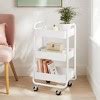 3 Tier Metal Utility Cart White - Brightroom™ : Target