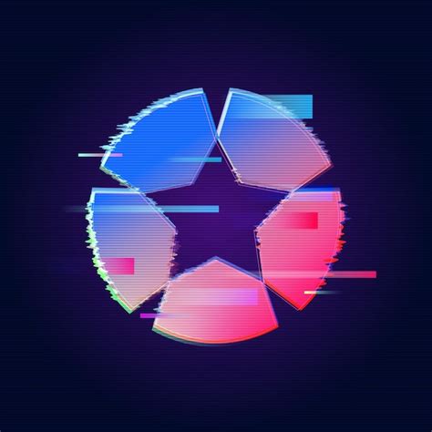 Free Vector | Glitch abstract logo