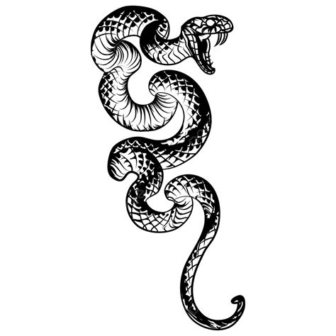 Snake Line Art Tattoo Monochrome, Snake Drawing, Tattoo Drawing, Snake Sketch PNG and Vector ...