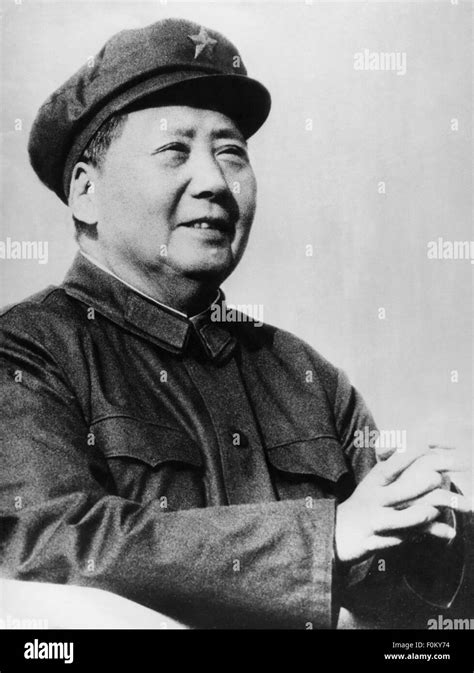 Mao Zedong, 26.12.1893 - 9.9.1976, Chinese politician, half length ...