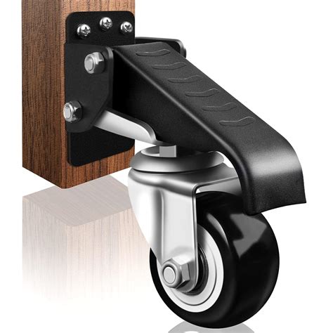 SPACECARE Workbench Casters Heavy Duty Retractable Casters，600 Lbs ...