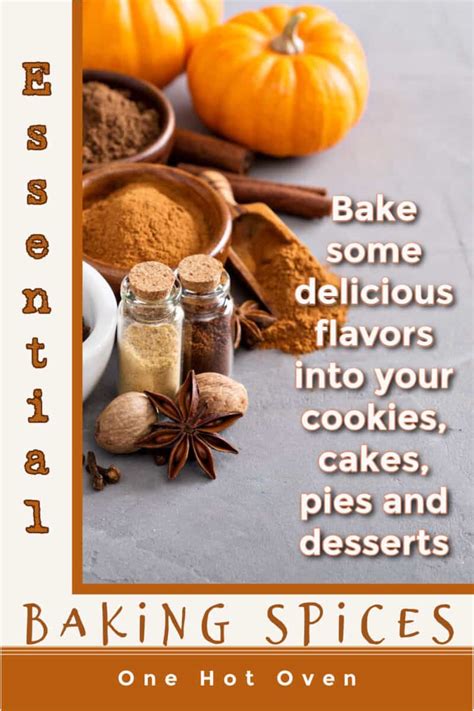 Baking With Spices {The Essential Baking Spices You Need} - One Hot Oven