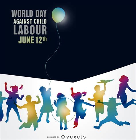 World Day Against Child Labour Poster Vector Download