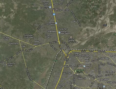 Shahdara Lahore Satellite Map – Paki Mag