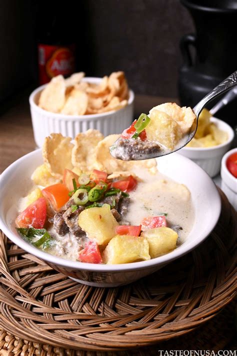 Soto Betawi (Jakarta Beef Soup) - Taste of Nusa