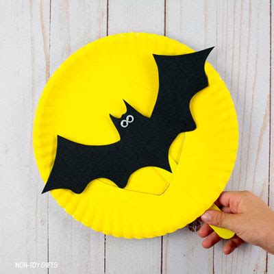 Paper Plate Bat Craft For Kids [ Free Template]