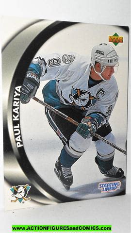 Starting Lineup PAUL KARIYA 1998 Hockey Anaheim Mighty Ducks sports ...