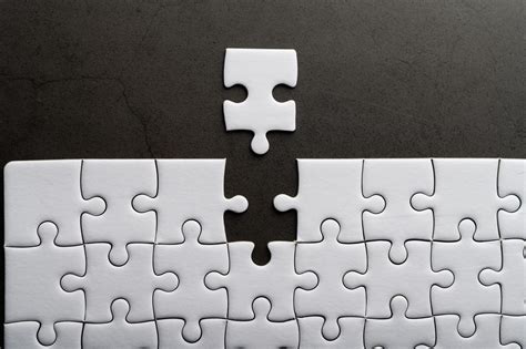 Jigsaw puzzle with a missing piece 1978176 Stock Photo at Vecteezy