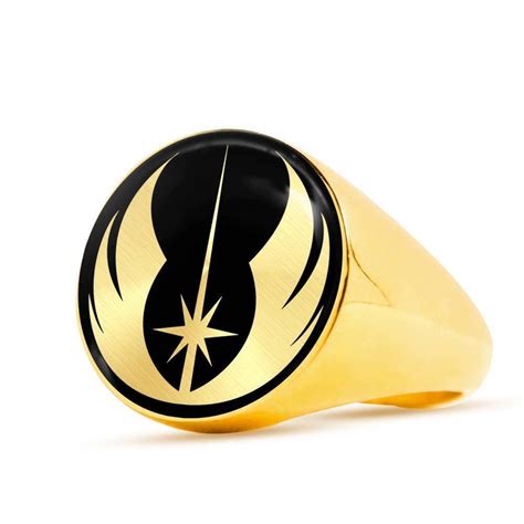 FREE SHIPPING Mens Star Wars Ring Jedi Order Signet Ring | Etsy