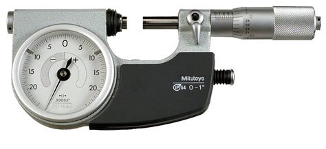 MITUTOYO Mitutoyo 510-131 Mitutoyo Dial Indicating Outside Micrometer, Range 0 in to 1 in ...