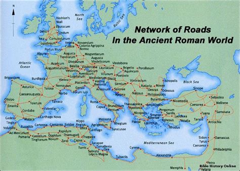 Network of Roman Roads. : MapPorn