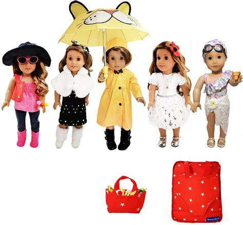 Weardoll Mix & Match American Girl Doll Clothes, 18-Inch