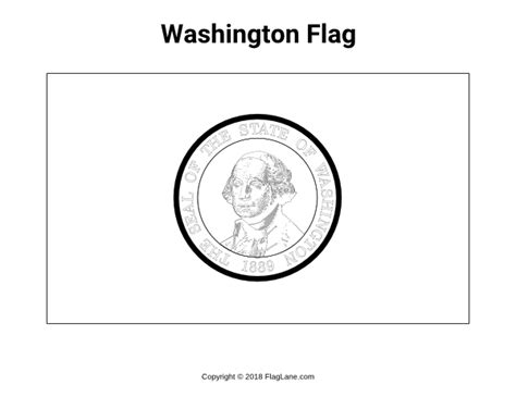 Free printable Washington flag coloring page. Download it at https://flaglane.com/coloring-page ...