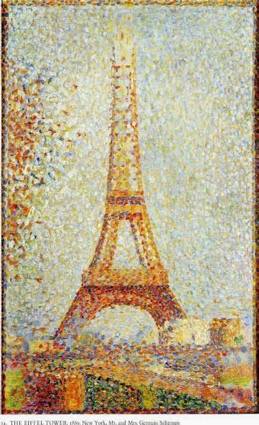 La tour Eiffel - Georges Seurat | Pointillisme, Comment peindre, Art amour