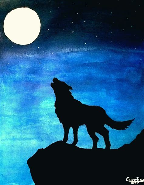 Night Sky Easy Art Moonlight Oil Pastel Drawing