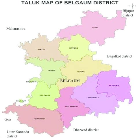 Map of Belgaum District. (Source:... | Download Scientific Diagram