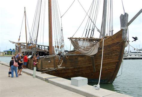 Columbus replica ships torn up in Corpus Christi - San Antonio Express-News