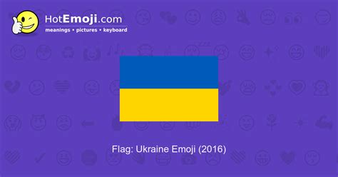 🇺🇦 Flag: Ukraine Emoji Meaning with Pictures: from A to Z