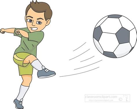 Soccer Clipart-soccer player kicking the soccer ball clipart 568