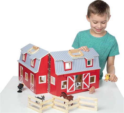 Wooden Fold & Go Barn - Kazoo Toys