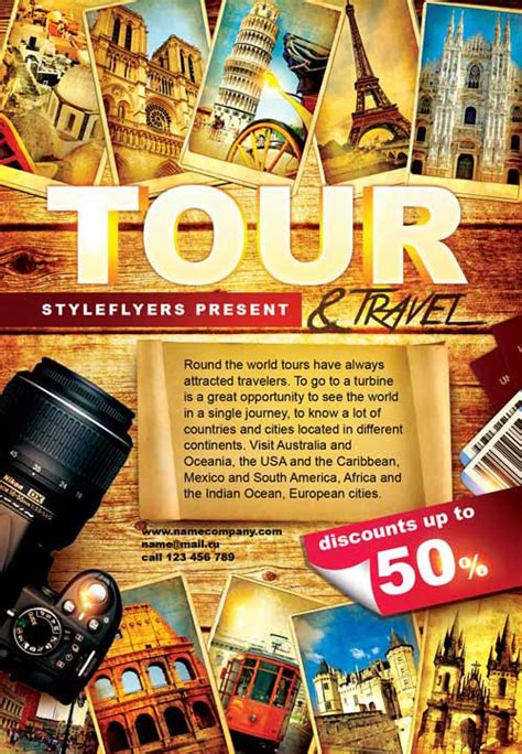 Download the Tour and Travel Free Flyer Template