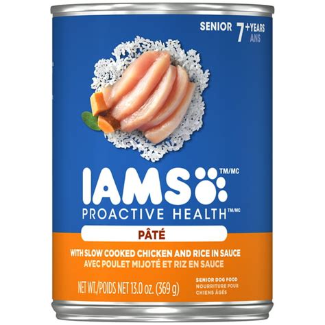 IAMS PROACTIVE HEALTH Senior Soft Wet Dog Food Paté with Slow Cooked ...