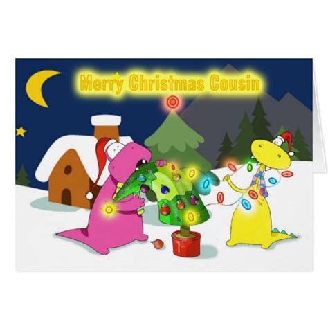 merry christmas cousin greeting card | Zazzle