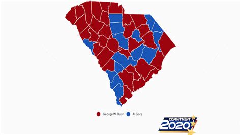 South Carolina County Political Map - Goldie Georgeanna