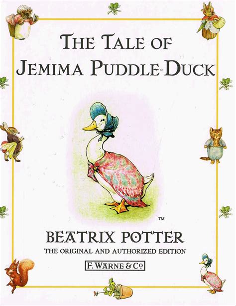 The Tale Of Jemima Puddle - Duck : by Beatrix Potter: New Hardcover (1997) 1st Edition ...