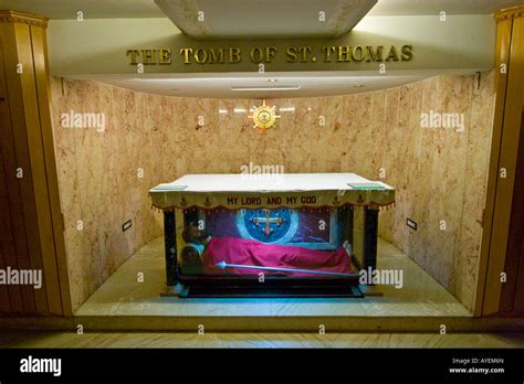 Tomb of St Thomas in Saint Thomas Basilica in Chennai South India Stock Photo: 17085452 - Alamy