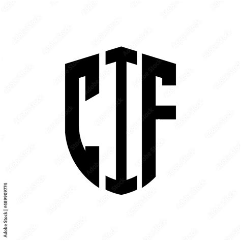 CIF letter logo design. CIF modern letter logo with black background. CIF creative letter logo ...