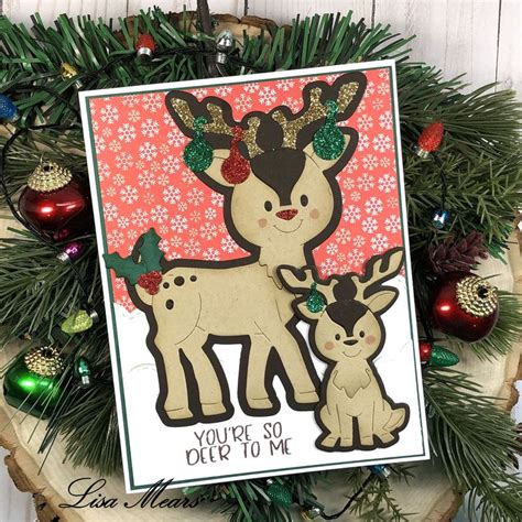 Reindeer Card | Reindeer card, Craft day, Card tutorial