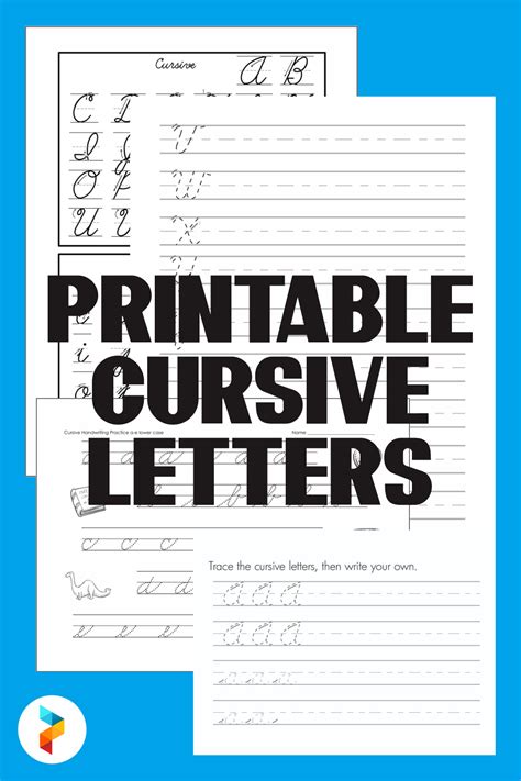 20 Best Free Printable Cursive Letters PDF for Free at Printablee