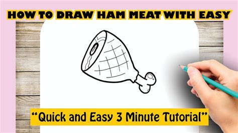 How to draw HAM MEAT with easy - YouTube