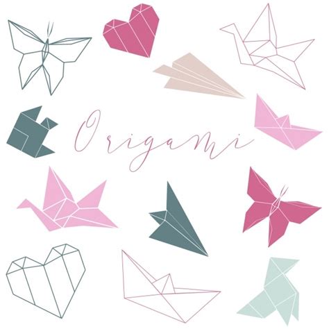 Free Vector | Origami shapes collection