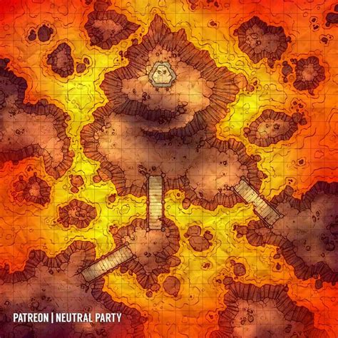 Volcanic Path : battlemaps | Fantasy map, Dungeon maps, Dnd world map