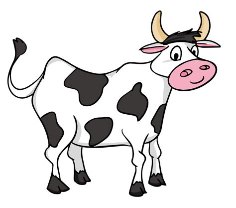 Cow Clip Art Black And White | Cow coloring pages, Public domain clip ...