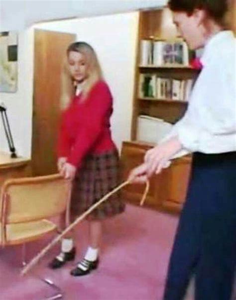 This girl will have a harsh lesson after bending over for the cane in ...