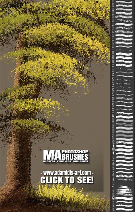 Photoshop Brushes for digital Art and Landscapes with beautiful Trees ...