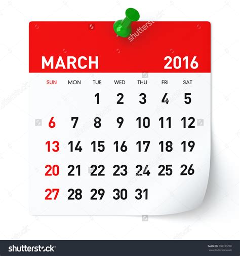 March Calendar Clip Art