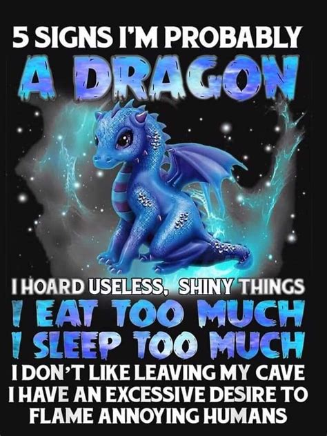 Signs You're a Dragon | Dragon quotes, Sarcastic quotes funny, Dragon