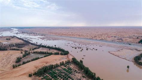 IN PICTURES: After rains, Wadi al-Rummah in Saudi’s Qassim comes back ...