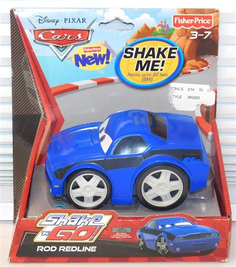 Very Rare ROD REDLINE Cars 2 SHAKE n GO CARS Disney Fisher Price Retired New | #3780221085