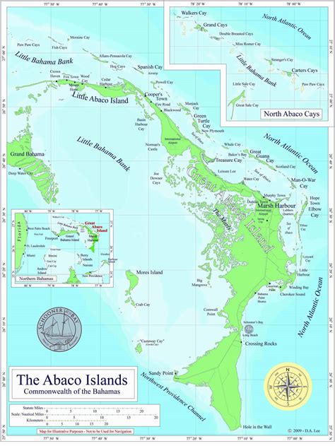 Map Of Abaco Island Bahamas - California State Map