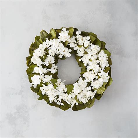 White Hydrangea Wreath | Terrain