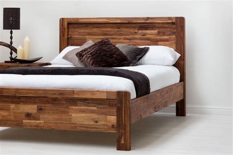 Rustic Solid Wooden Farmhouse Shaker Style King Size Bed Frame in 2020 ...