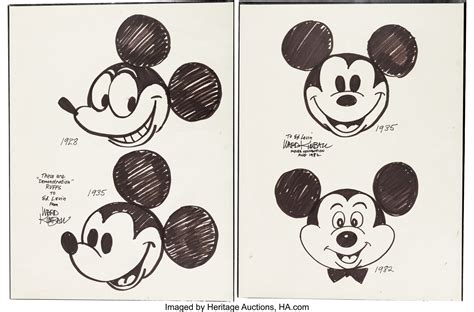 Mickey Mouse "1928 - 1935" Presentation Sketches by Ward Kimball, | Lot #97286 | Heritage Auctions