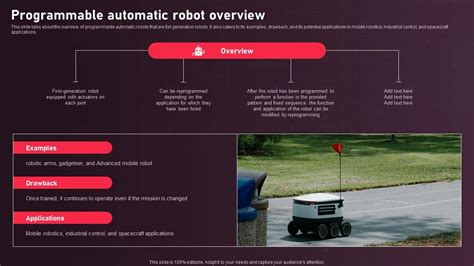 Autonomous Mobile Robots Architecture Programmable Automatic Robot ...