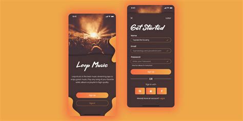 Music App | Sign Up Page Design | Figma